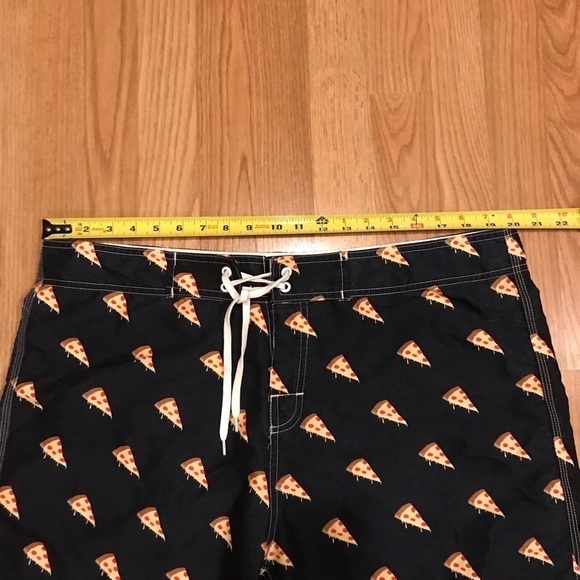 Ambsn California Pizza Swim Trunks Board Shorts - Picture 7 of 9